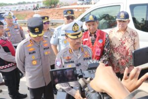 Peninjauan jalan lalulintas Sumatera Palembang-Banyuasin dalam mendukung arus mudik menjelang hari raya idul fitri 1446 H