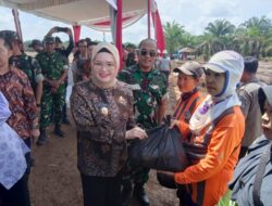 Konsisten Dukung Indonesia Swasembada Pangan, Wabup Banyuasin Dan Danrem O44/Gapo Tanam Padi Gogo