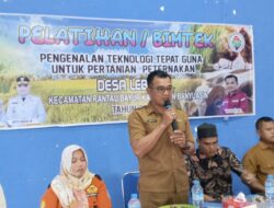 Pemdes Lebung Gelar Penyuluhan Bimtek Pengenalan Teknologi Tepat Guna Pertanian, Peternakan