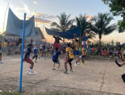 Karang Taruna Desa Kemang Bejalu Adakan Pertandingan Voli Persahabatan Antar Desa