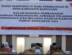 Wabup Netta Sampaikan Nota Pengantar Raperda Pertanggungjawaban APBD Tahun 2024 Dalam Paripurna DPRD
