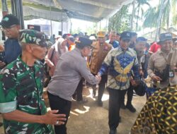 Polsek Mariana Lakukan Pengamanan Kunjungan Menteri Pertanian RI di Desa Merah Mata