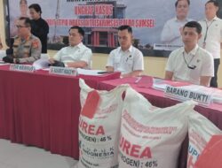 Polda Sumsel Amankan 8 Orang diduga Bisnis Ilegal Pupuk Bersubsidi