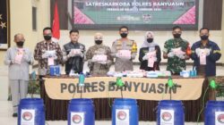 Musnakan Barang Bukti Sabu 21,9 kg,Polres Banyuasin Selamatkan 110.000 Jiwa