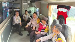 Polda Sumsel Turunkan Mobile Command Center ke Betung, Teknologi Drone Kendalikan Arus Mudik Jalintim