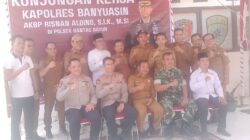 Kapolres Didaampingi PJU Polres Banyuasin Melakukan Kunjungan Kerja di Polsek Rantau Bayur