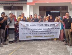 SKK MIGAS – KKKS SELE RAYA BELIDA Peduli Anak Yatim dan Orang Tua Tidak Mampu di Wilayah Desa Pagar Bulan 