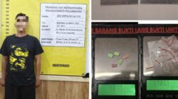 Penggerbakan di Kawasan Sukarami,Pelembang Petugas Sita Dua Jenis Narkotika Dari Satu Tersangka