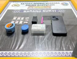 Satresnarkoba Polres Banyuasin Amankan Sopir Pembawa 9 Paket Sabu