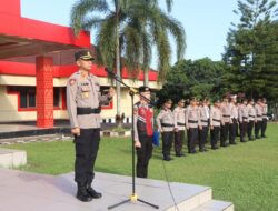 Apel Pagi Senin, Kapolres Banyuasin Tekankan Kedisiplinan dan Pelayanan Humanis