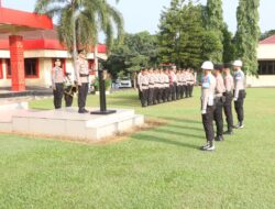 Polres Banyuasin Laksanakan Upacara PTDH Dua Personel sebagai Bentuk Penegakan Disiplin