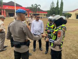 Propam Polres Banyuasin Gelar Gaktibplin, Tingkatkan Kedesiplinan Serta Kepatuhan Personil