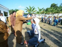 Persiapan Jelang HUT Ke-81 RI, Wabup Netta Pimpin Upacara Pelatihan Paskibraka Tahun 2026