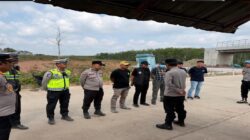 Polres Banyuasin Laksanakan Pengaturan Lalu Lintas di Simpang Pintu Tol Pulau Rimau