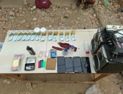 Untuk Kedua Kalinya dalam Sepekan, Polda Sumsel dan Polres Banyuasin Kembali Gelar Penggerebekan Narkoba